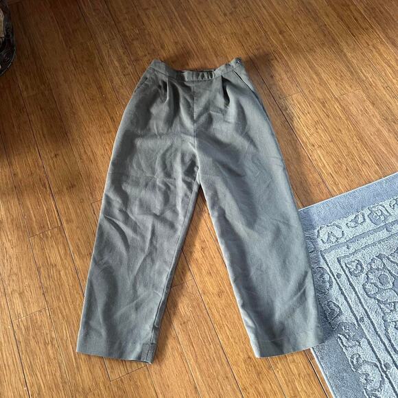 Norm Thompson Women's Small Trouser Grey Khaki Vintage Pant - Picture 1 of 3